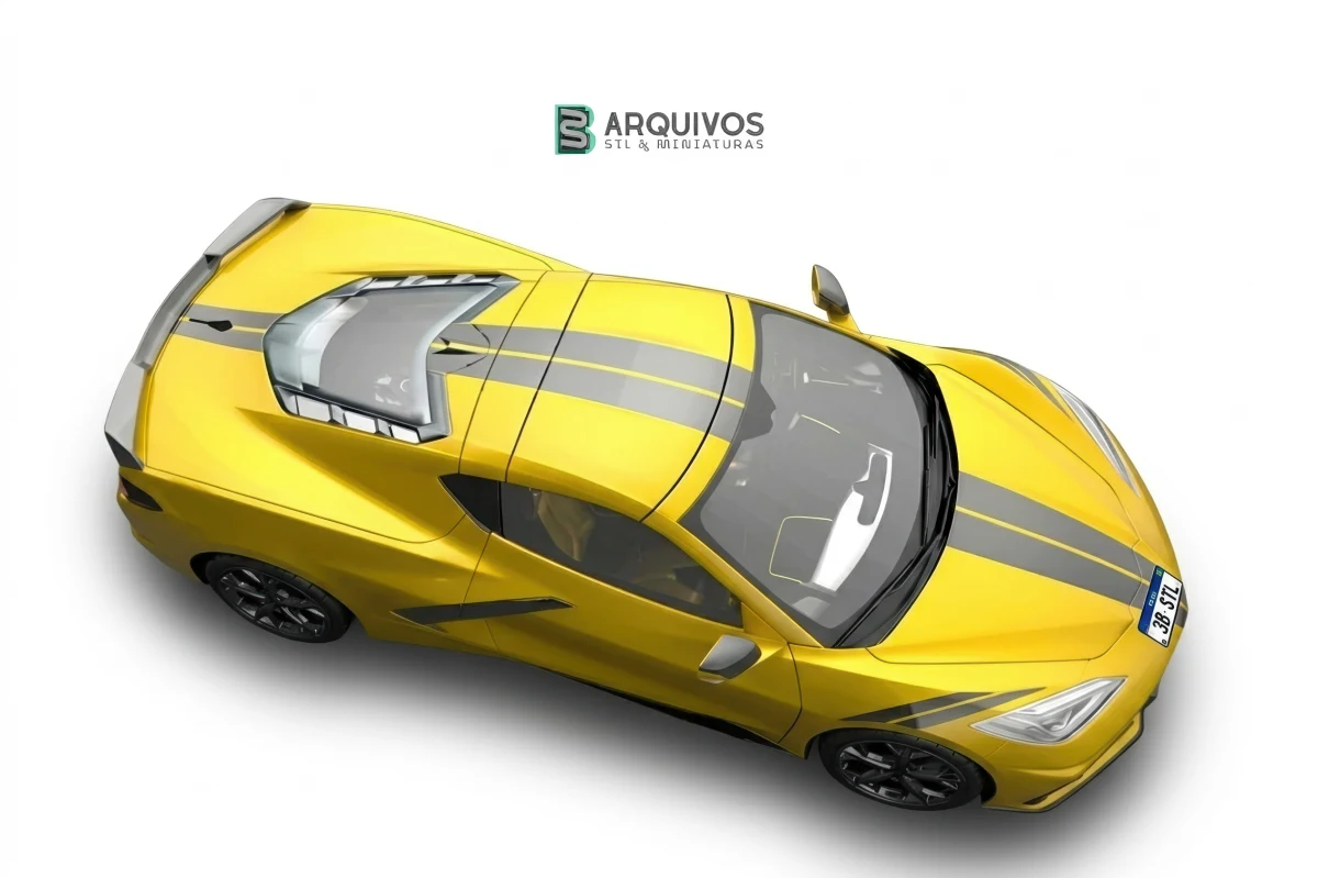 Modelo 3D STL - Chevrolet Corvette C8 2020 — foto 2